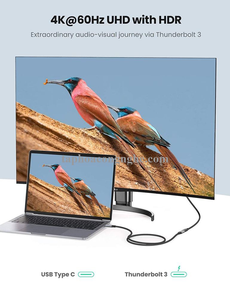 Ugreen 80810 0.5M Cáp nối dài usb type c US372 30080810